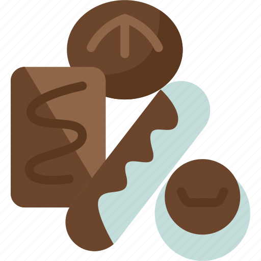 Chocolate, cocoa, assortment, confectionery, gourmet icon - Download on Iconfinder