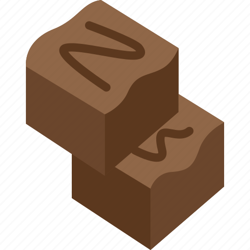 Fudge, chocolate, dessert, snack, sweet icon - Download on Iconfinder