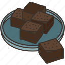fudge, chocolate, confection, sweet, treat