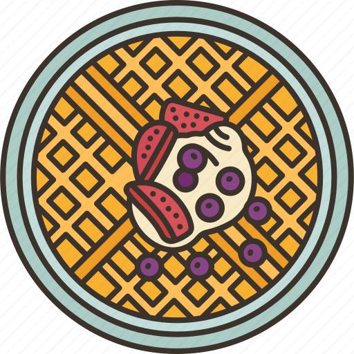 Waffle, bakery, food, gourmet, pastry icon - Download on Iconfinder
