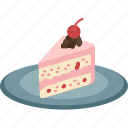 cake, piece, slice, dessert, sweet