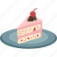 cake, piece, slice, dessert, sweet 