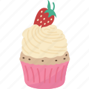 cupcake, cake, baked, party, treat