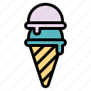 cold, cone, dessert, icecream, sweet