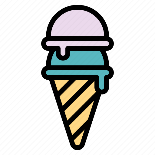 Cold, cone, dessert, icecream, sweet icon - Download on Iconfinder