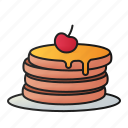 pancake, breakfast, sweet, food, dessert, restaurant, bakery
