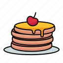 pancake, breakfast, sweet, food, dessert, restaurant, bakery