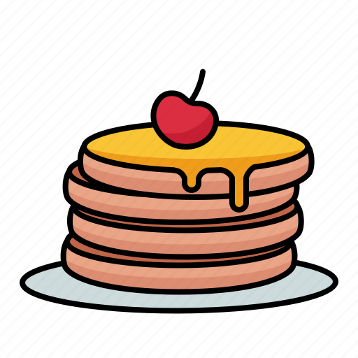 Pancake, breakfast, sweet, food, dessert, restaurant, bakery icon - Download on Iconfinder