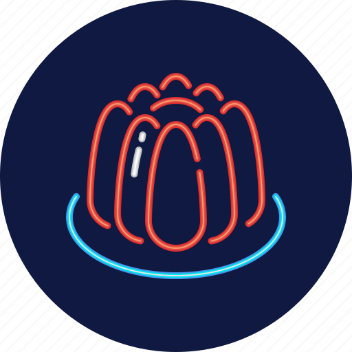 Jelly, sweet, dessert, food, neon, cafe, bakery icon - Download on Iconfinder