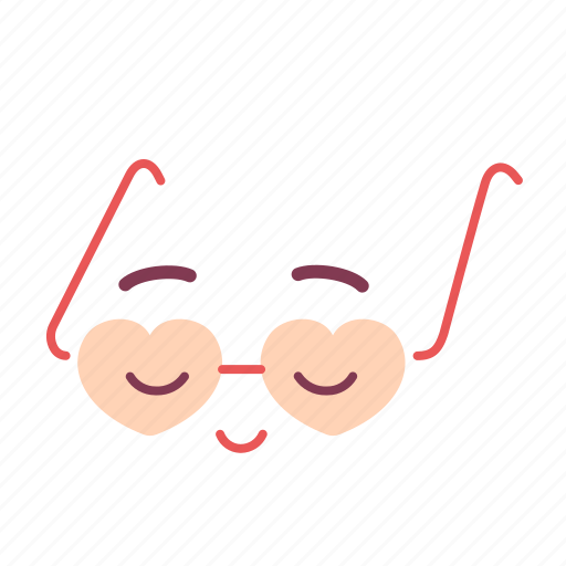 Emoji, empathy, glasses, happy, love, smile, valentine icon - Download on Iconfinder