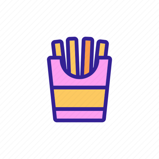 Batata, fried, fries, potato, sliced, sweet, vegetable icon - Download on Iconfinder