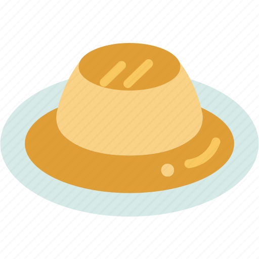 Pudding, caramel, custard, baked, culinary icon - Download on Iconfinder