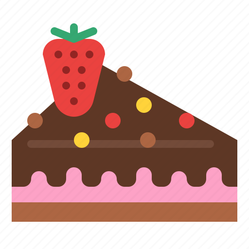 Cake, piece, sweet, strawberry icon - Download on Iconfinder