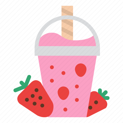 Strawberry, smoothie, sweet, drink icon - Download on Iconfinder