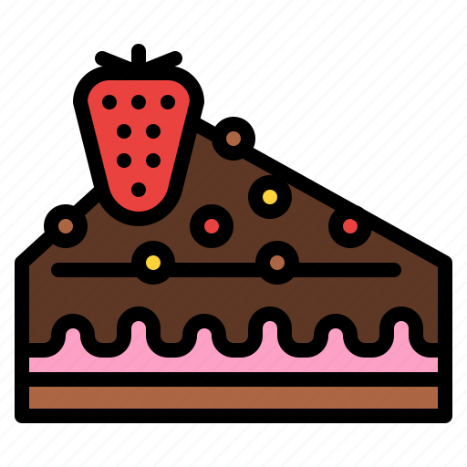 Cake, piece, sweet, strawberry icon - Download on Iconfinder