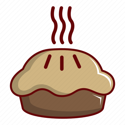 Cake, cartoon, crust, food, hot, pastry, pie icon - Download on Iconfinder
