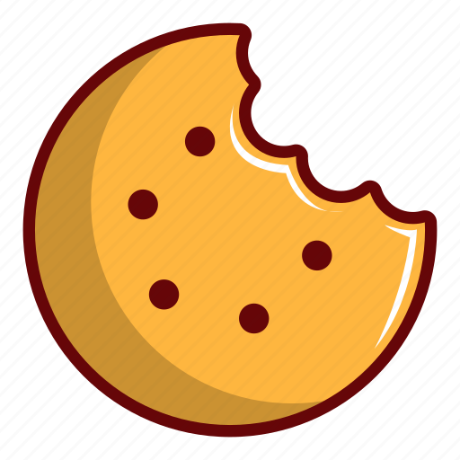 Biscuit, bite, cartoon, cookie, food, rectangular, white icon - Download on Iconfinder