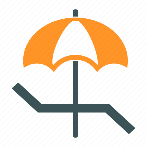 Beach, bench, relax, sunbathing, swimming, tanning, umbrella icon - Download on Iconfinder