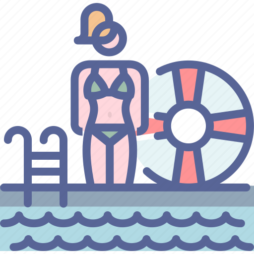 Bikini, pool, swimming, vacation icon - Download on Iconfinder
