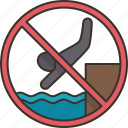 diving, jump, pool, restricted, prohibited