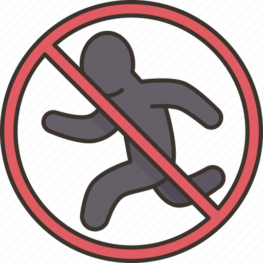 Running, prohibition, restriction, safety, rule icon - Download on Iconfinder
