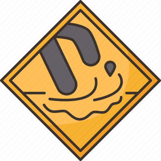 Slippery, water, pool, careful, caution icon - Download on Iconfinder