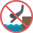 diving, jump, pool, restricted, prohibited