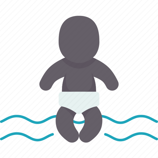 Swim, diapers, baby, toddler, absorb icon - Download on Iconfinder