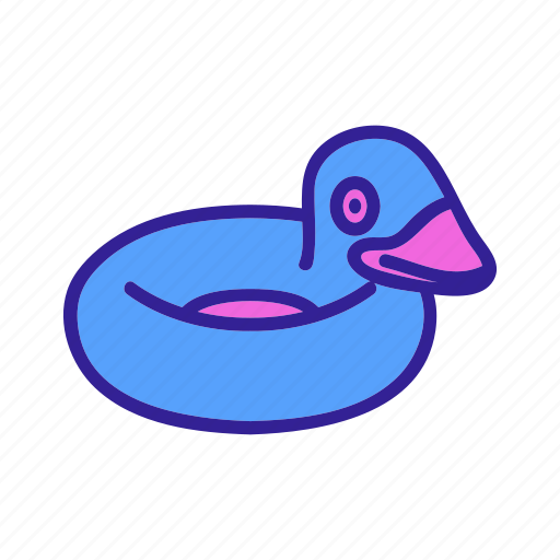Different, duck, form, inflatable, pool, ring, swimming icon - Download on Iconfinder