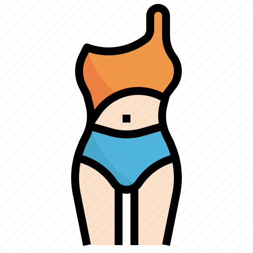Swimsuit, bikini, style, female, fashion icon - Download on Iconfinder