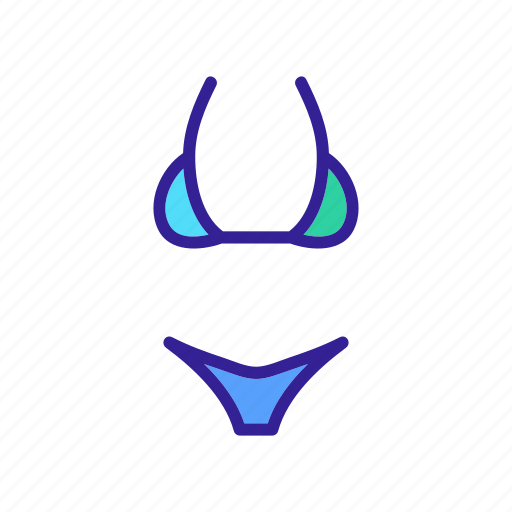 Bikini, bodice, clothes, female, swimsuit, wide, woman icon - Download on Iconfinder