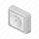 isometric, power, switch, toggle