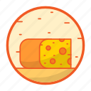 cheese, dairy, product, snack, swiss, yellow