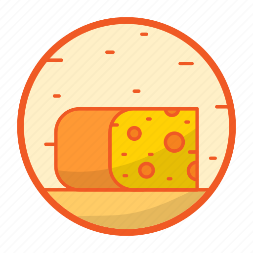 Cheese, dairy, product, snack, swiss, yellow icon - Download on Iconfinder