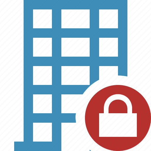 Building, business, company, estate, house, lock, office icon - Download on Iconfinder