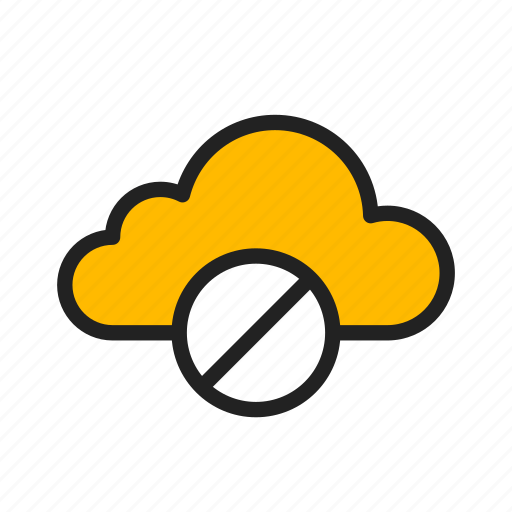 Cancel, cloud, delete, icloud, stop syncing icon - Download on Iconfinder