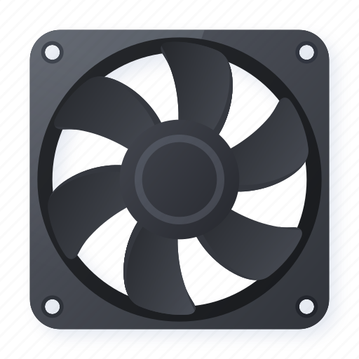 Cooler, fan, speed, ventilator, electric, cooling, skeuomorphism icon - Download on Iconfinder