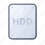 hdd, hard, drive, storage, disk, computer, skeuomorphism, system, device 