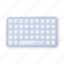 keyboard, white, computer, skeuomorphism, system, device, vector 