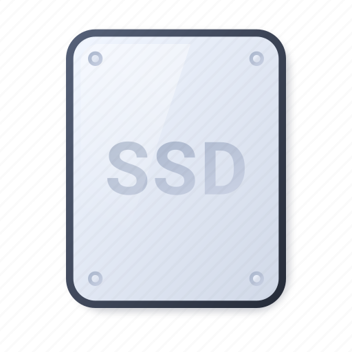 Ssd, hard, drive, fastspeed, skeuomorphism, system, device icon - Download on Iconfinder