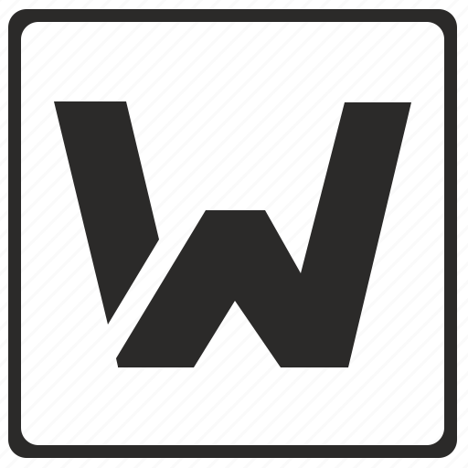Alphabet, latin, letter, modern, w icon - Download on Iconfinder