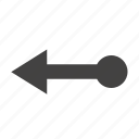 arrow, left, move, movement