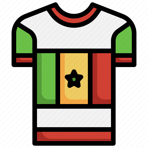 Senegal, tshirt, flags, fashion, shirt icon - Download on Iconfinder