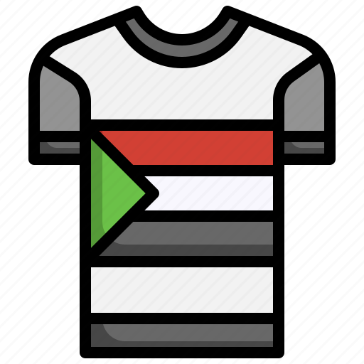Sudan, tshirt, flags, fashion, shirt icon - Download on Iconfinder