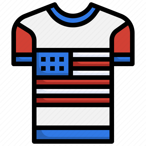 United, states, tshirt, flags, fashion, shirt icon - Download on Iconfinder