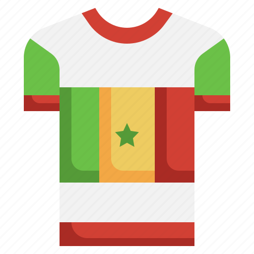 Senegal, tshirt, flags, fashion, shirt icon - Download on Iconfinder