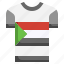 sudan, tshirt, flags, fashion, shirt 