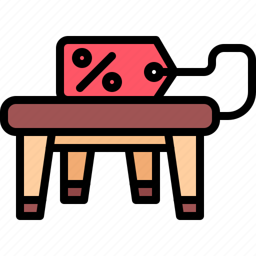 Table, discount, badge, furniture, interior, shop icon - Download on Iconfinder