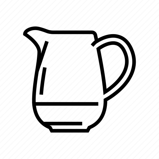 Cream, jug, tableware, banquet, dinner, plate, meal icon - Download on Iconfinder