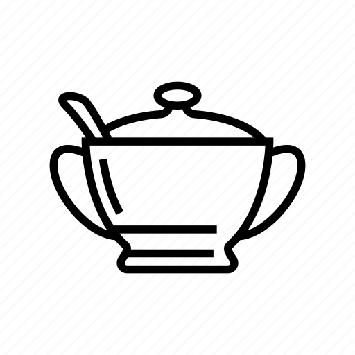 Sugar, bowl, tableware, banquet, dinner, plate, meal icon - Download on Iconfinder